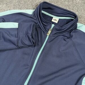 Alo Yoga Performance Cool Fit Full Zip Track Jacket Women's XL Navy Blue *READ*